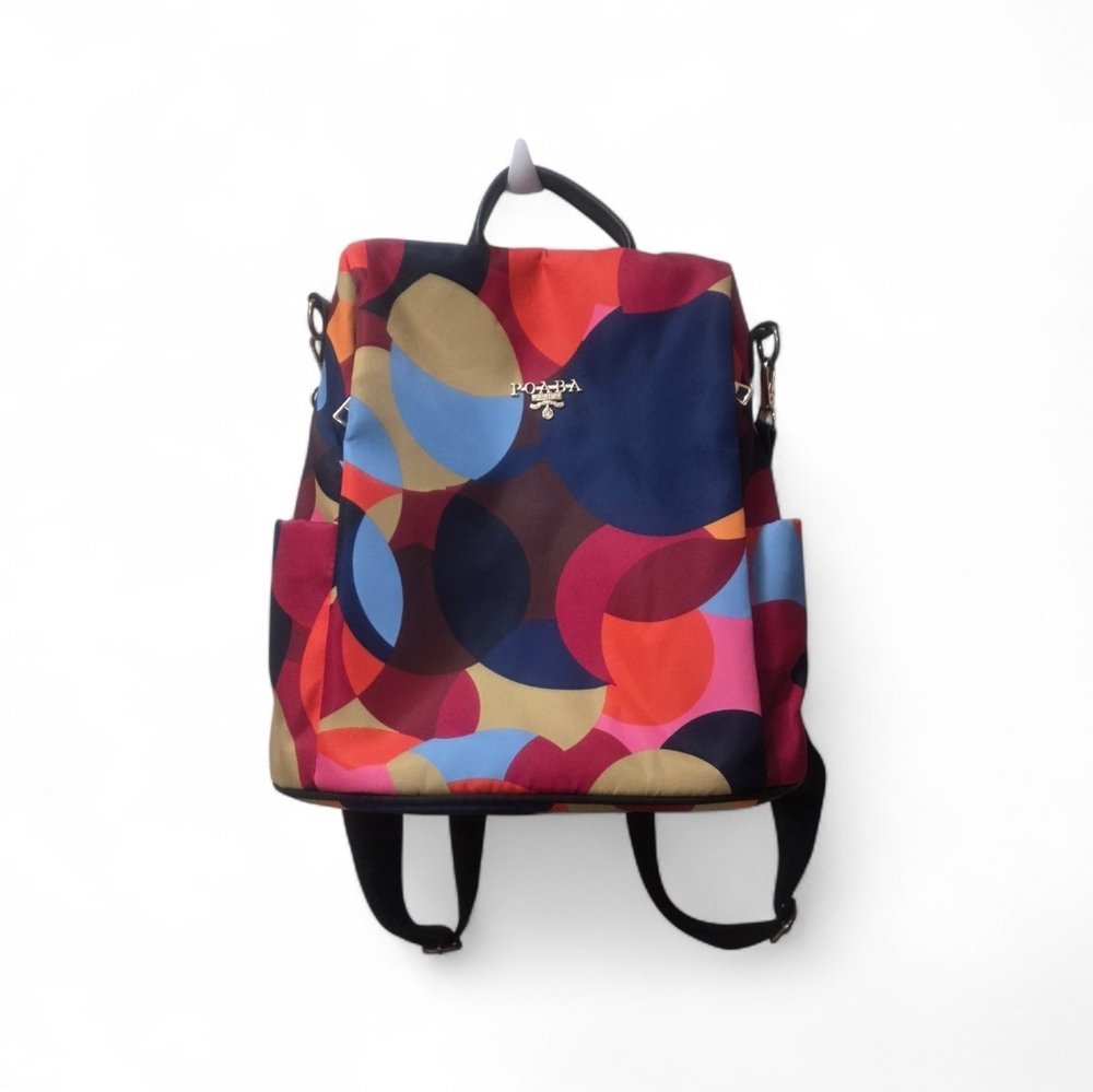 POABA Multi Color Anti Theft Backpack